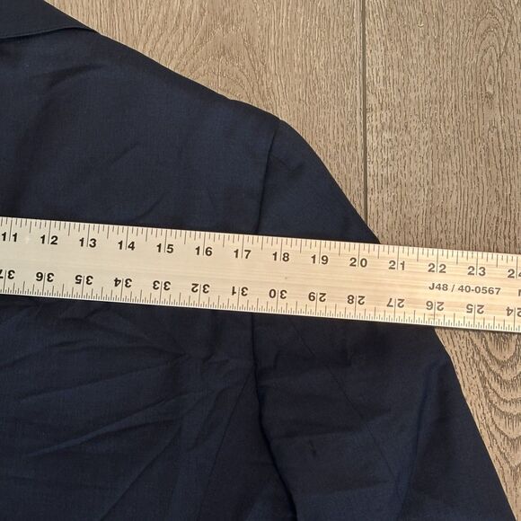 Bonobos Blazer Mens 42R Navy Blue Slim Fit Wool 2 Button Business Casual Stretch - Picture 8 of 9